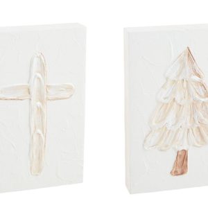 Texture Painted Cross or Tree Plaque