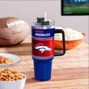 Denver Broncos 40oz Stainless Steel Canyon Cup with Straw
