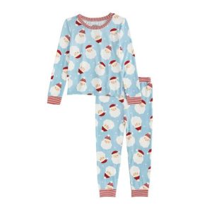 Blue Santa Glow Toddler Pajamas