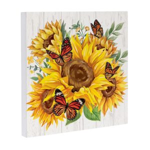 Grateful Gatherings Sunflower Indoor Wall Decor