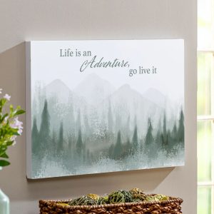 Wall Décor, Wood, "Life Is An Adventure Go Live It"