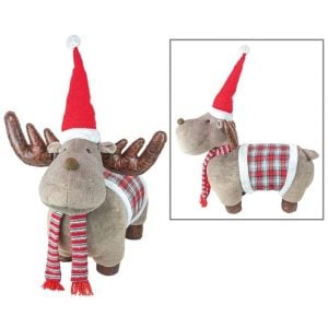 Jolly Plaid Extra Large Moose Stool