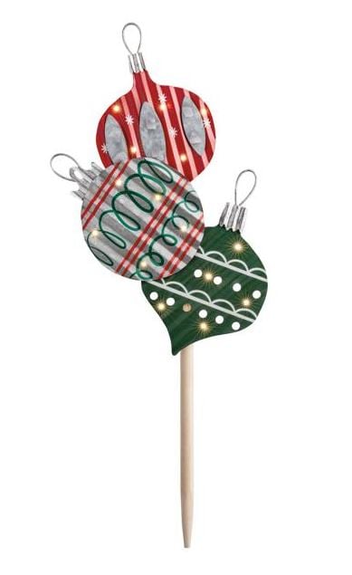 Ornament Light-Up Yard Stake