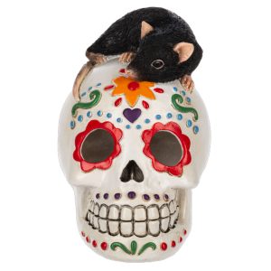 Day of the Dead Skull with Rat Detail