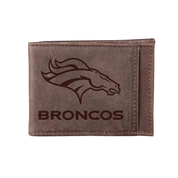 Denver Broncos Front Pocket Wallet with RFID Blocking