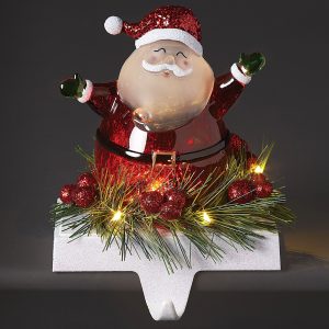 Santa LED Stocking Holder