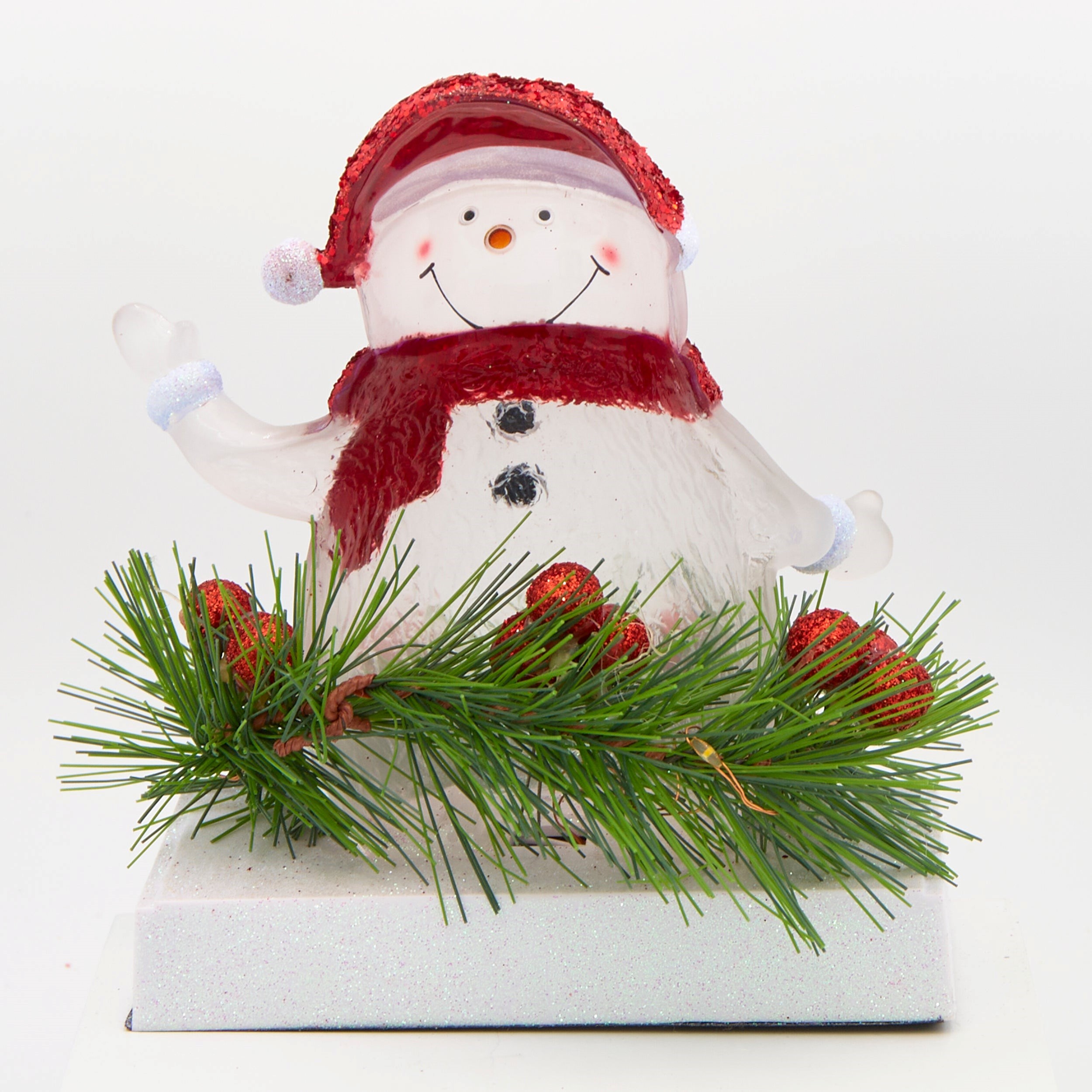 Snowman LED Stocking Holder