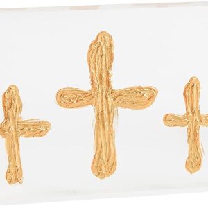 Triple Acrylic Cross Plaque