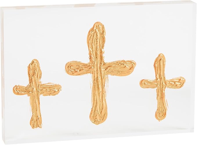 Triple Acrylic Cross Plaque