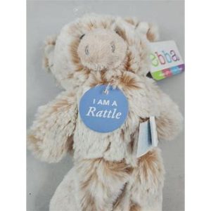 Soft Plush Piggy Rattle