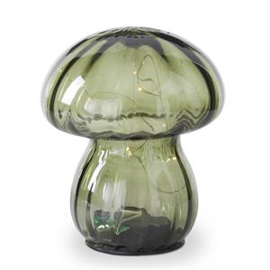 Green Glass LED Mushroom