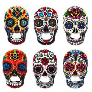 Sugar Skull Magnetic Bottle Opener