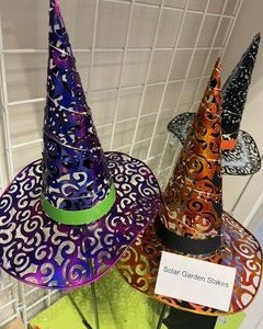 Solar Witch Hat Garden Stakes