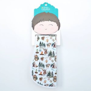 Camping Print Burp Cloth