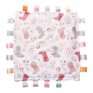 Cowgirl Boot Taggies Blanket