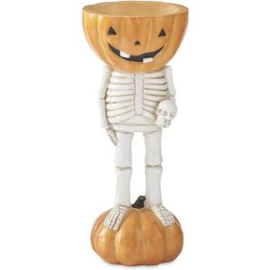 Pumpkin Head Bowl Skeleton