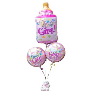 Baby Girl Balloon Bouquet