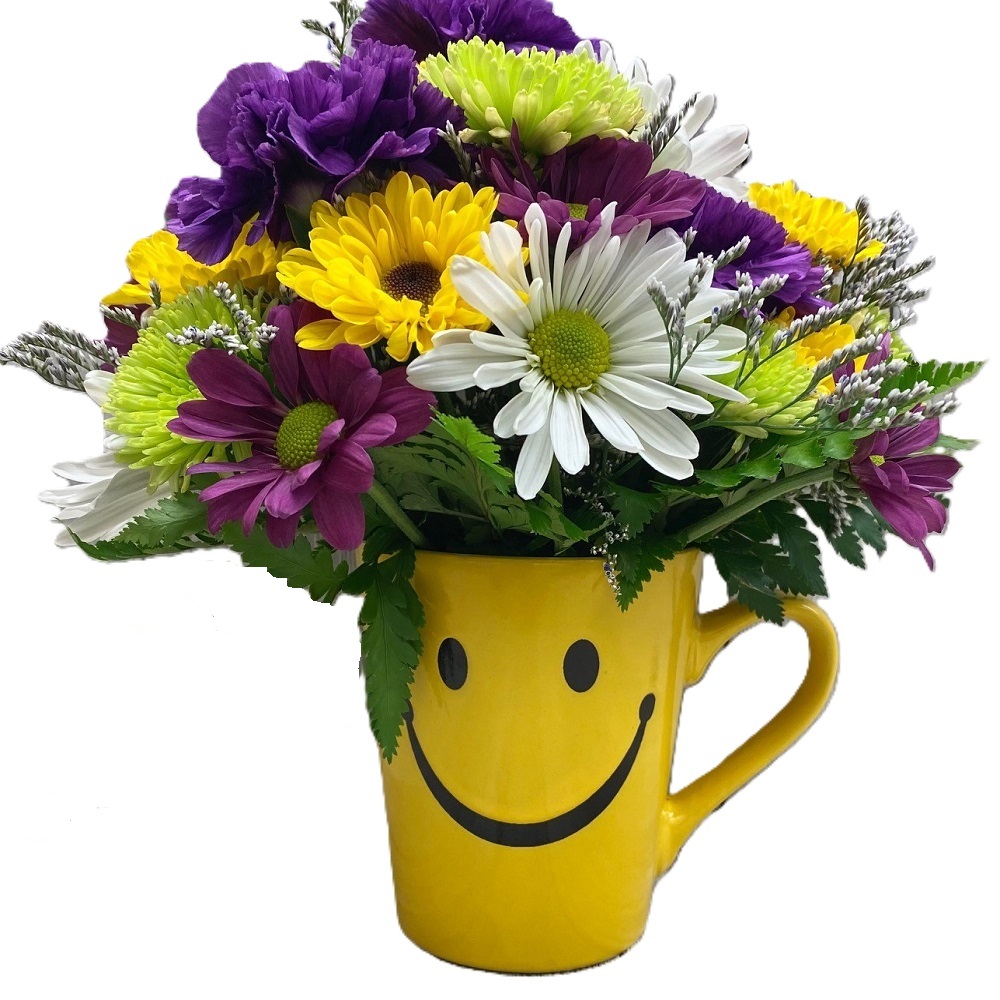 Happy Face Mug Bouquet