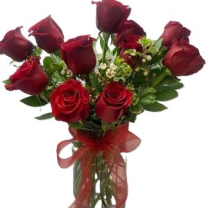 DOZEN ROSE ARRANGEMENT