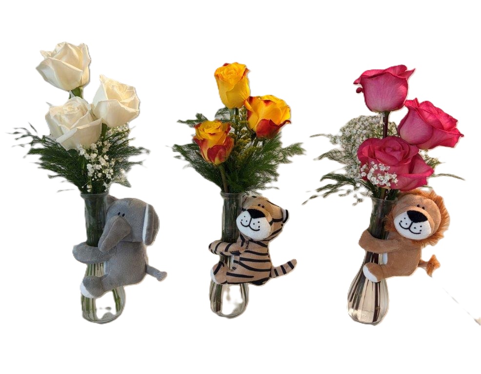 Fresh Flowers - Bud Vase w/ Hugger