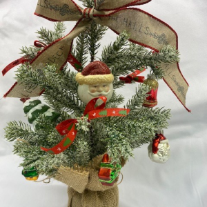 Decorated Faux Christmas Tree