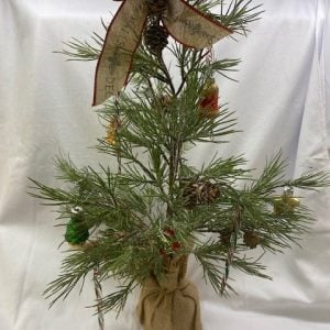 Decorated Faux Christmas Tree
