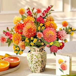 Paper Flowers - Grande Dahlia Sunrise