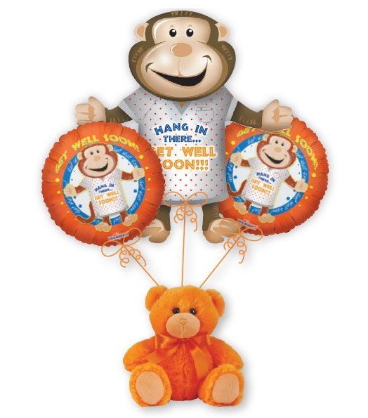 Bouquet Get Well Monkey